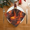 thumbnail image 2 of GZHJMY Red Marble Print Cloth Napkins Set of 6,Reusable Washable Polyester Dinner Table Napkins for Kitchen,Dining,Restaurant,Party Decoration, 2 of 7