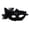 Black, variant on Halloween Lace Butterfly Side-Mask, Sequin-Trimmed Half-Face Masquerade Prop with Elastic Band (1 PC Mask) Black One Size