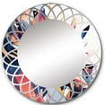 thumbnail image 2 of Designart "Collage of Vibrance" Cubism Round Wall Mirror - Modern Oval Printed Decorative Oversized Mirror - Multiple Color Options, 2 of 4