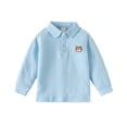 thumbnail image 1 of Polo Garçon Rayures Uniforme Scolaire Chemises Rugby Manches Courtes 4-5 Ans Mode Garçons, 1 of 3