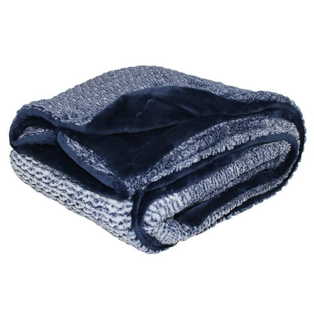 Silver One Honeycomb Jacquard Throw Blanket, Blue, 50" x ...
