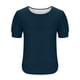 thumbnail image 5 of Ounisa Womens 2025 Summer Sweater Top Short Sleeve Blouses Dressy Casual Shirts Business Tops Cute Vacation Tunic, 5 of 6