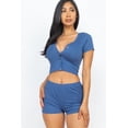 thumbnail image 4 of Set featuring a Short Sleeve Button-Up Top and Shorts, 4 of 10