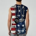 thumbnail image 3 of GIPQJK Tank Tops Men 4th Of July American Flag Sleeveless Shirts 2025 Patriotic Graphic Scoop Neck Muscle Tank Tops with Independence Day,Black S, 3 of 4