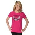 thumbnail image 4 of Country Strong Cute Angels Wings Star Womens Slim Fit Graphic Tee Brisco Brands S, 4 of 5