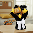 thumbnail image 3 of 2026 New Congrats Teddy Bear Bouquet Plush Gift Card Holder, Graduation, 3 of 6