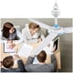 thumbnail image 5 of Bladeless Desk Fan, 2 in 1 Water Misting Fan, Small Bladeless Fan with 6 Speeds and Timer, USB Rechargeable Silent Table Fan with Light, 5 of 5