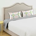 thumbnail image 3 of Yayeee Pillowcase Standard Size Set of 2 Satin Wrinkle Resistant Pillow Case, Retro Yellow Stars, 3 of 7