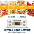 thumbnail image 4 of SPECSTAR Electric 8 Trays Food Dehydrator, 400W Hydrator Machine with 72H Digital Timer and Temperature Control for Fruit Vegetable Meat Jerky Herb Beef Mushroom, White, 4 of 8