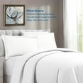thumbnail image 2 of 800 Thread Count Egyptian Cotton 2-Piece Pillow Sham Set with Flanged Border, Euro Size (Non-Standard) (26" x 26") White Stripe, 2 of 4
