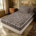 thumbnail image 2 of Erosebridal Rustic Camouflage Zipper Queen Comforter Set with Fitted Sheet and 2 Pillowcases for Boys Men, Farmhouse Branches Plant Zipper Bedding Set, Brown, Black Reversible, 4 Pieces, 2 of 7