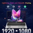 thumbnail image 2 of HP Newest 15.6 HD Laptop Computer, Intel Quad-Core Pentium N200, 16GB RAM, 640GB Storage(128GB SSD+ 512GB Micro SD Card), UHD Graphics, WiFi, HD Webcam, HDMI, 1 Year Office 365, Win 11, w/GM Accessory, 2 of 9