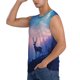 thumbnail image 3 of Balery Night Sky Elk Camisetas sin mangas para hombre, absorbe la humedad y protege contra el mal olor.-XX-Large, 3 of 7