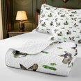 thumbnail image 4 of Manfei Flying Mallard Duck Twin Quilt Set,Farmhouse Cabin Twin Coverlet Set,2-Piece,1 Bedspread and 1 Pillowcase, 4 of 7