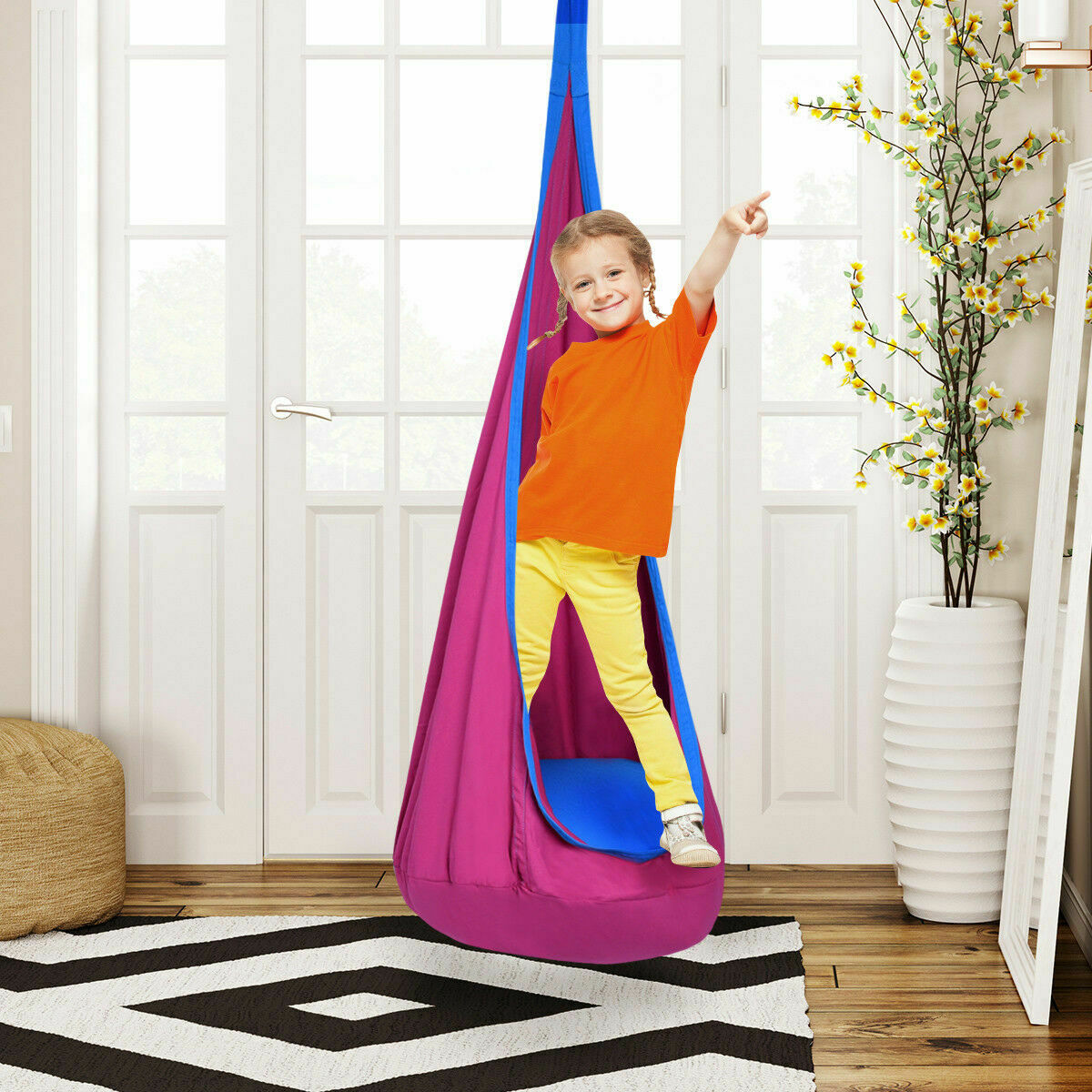 Child Pod Swing Chair Tent Nook Indoor Outdoor Hanging Seat Hammock