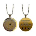 thumbnail image 2 of Quantum Science Scalar Energy Health Necklace Round Stainless Steel Germanium stone Pendant for Men Woman Father Mother, 2 of 5