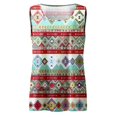 thumbnail image 3 of Patlollav Womens Print Vest Round Neck Loose Sleeveless T Shirt Pullover Tops Rollback and Clearance Blouse, 3 of 6