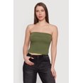 thumbnail image 2 of Women's Cropped Fold Over Tube Top, 2 of 4