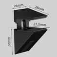 thumbnail image 1 of MYG Zinc Alloy Adjustable Glass Shelf Support Bracket for Home Organization, 1 of 6