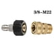thumbnail image 3 of Monstrate 2 unids/set M22 14mm X 3/8 conector de latón de alta presión accesorios para máquina de limpieza de alta presión adaptador de Suministros de limpieza para el hogar, 3 of 6