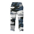 thumbnail image 6 of Hearthz Flannel Pajama Pants for Men Camouflage Men Pajama Pants Winter Warm Plush Fluffy Sleep Pants for Men with Pockets, 6 of 6