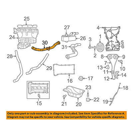 Dodge CHRYSLER OEM 09-15 Journey Engine Parts-Coolant Hose ... 2009 dodge journey radiator diagram 