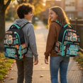 thumbnail image 3 of Xixirimido Capybara Books 17" School Backpack for Boys Multi-pocket Bookbags Large School Bag for Elementary Middle High School Students Back to School Supplies, 3 of 8