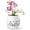 Peacock White, variant on EFISPSS 6" Self-Watering Ceramic African Violet Pots – Blue Gradient | Minimalist Home Decor