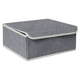 thumbnail image 5 of Matsuzay Caja de almacenamiento de lencería, calcetines, armario para el hogar, organizador de sujetadores, cajas de compartimentos plegables rejilla 13/gris 2Conjunto, 5 of 6