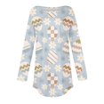 thumbnail image 4 of Pxiakgy Hauts de Pâques pour Femmes en Solde, Chemise à Manches Longues Imprimée Œuf de Pâques et Lapin Col Rond Décontracté Chandail en Molleton Printemps Pâques Lapin Œuf de Pâques Col Rond Ample Décontracté, 4 of 5