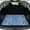 Blue Boho Mandala, variant on Yspwyqan Car Trunk Mat, Vibrant Boho Floral Grip Backing Season-Resistant Cargo Liner, Auto Interior Accessory Universal Fit for Sedans, SUVs, Wagons, Easy to Clean, 29" x 39"