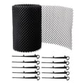 thumbnail image 1 of Gutter Guard Mesh Net Leaves P-rotection Cover Net Set Kit Roll 5.9” x 19.7 Ft with 10 Clip Fixing Hooks Cuttable, 1 of 8