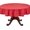 Red, variant on Fennco Styles Laser-Cut Hemstitch Tablecloth 60" Round - Rust Soft Textured Elegant Table Cover for Home Décor, Dining Table, Banquet, Family Gatherings, and Special Occasions