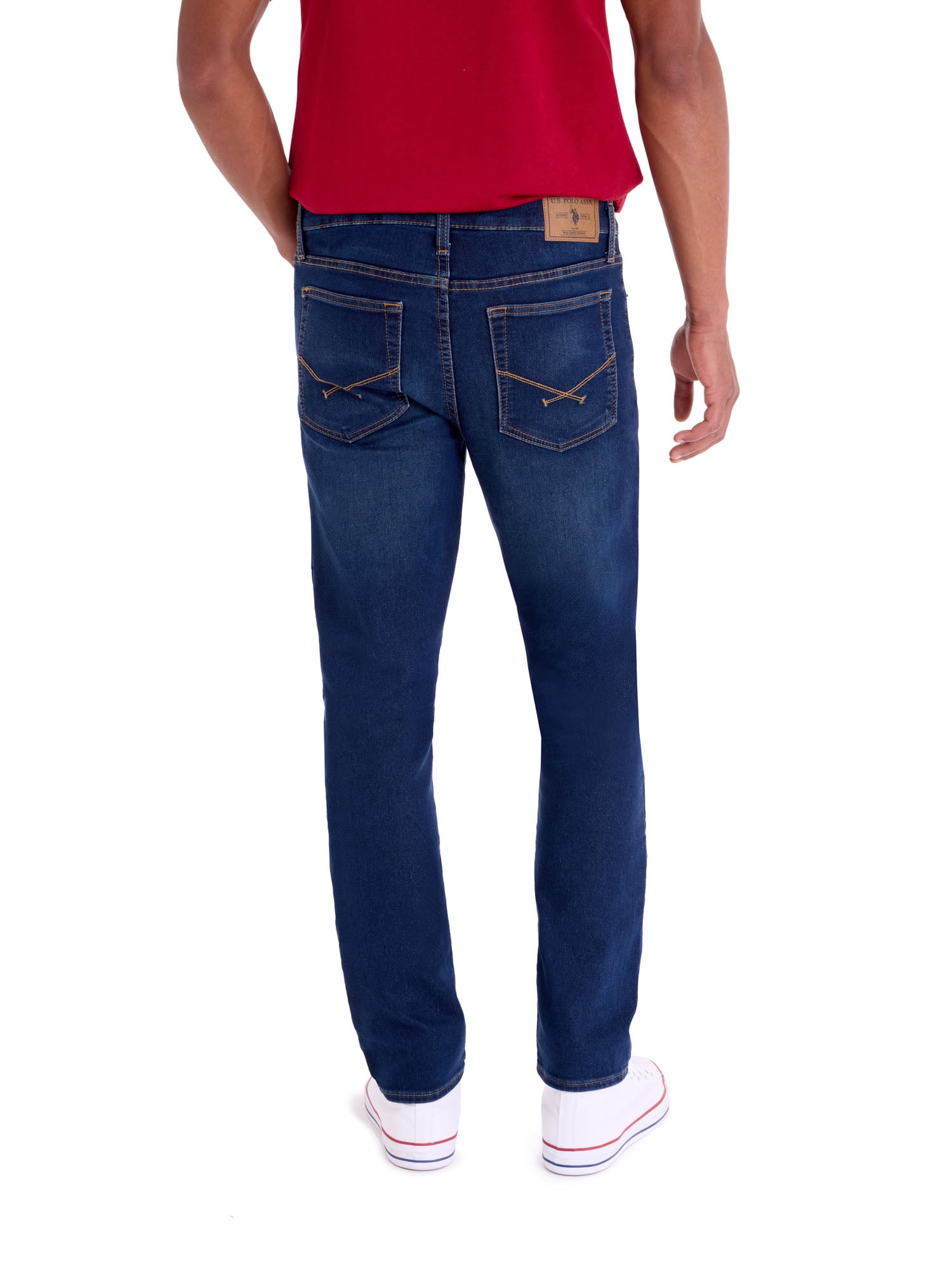 U.S. Polo Assn. Men's Slim Straight Knit Denim Jean