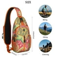 thumbnail image 5 of Paisley Chic Vintage Crossbody Bag – Pattern Boho Retro Ethnic Floral – Abstract Decorative Mandala Exotic Bohemian Rustic Design – Lightweight & Adjustable Strap, 5 of 6