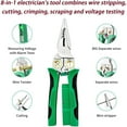 thumbnail image 6 of 8 in 1 Wire Stripper with Voltage Tester, Cable Scissors,Voltage Tester Pliers Multi-Function Electric Wire Stripping Tool for Cutting and Pulling Wires, 6 of 7