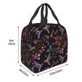 thumbnail image 3 of Fotbe Humming Bird And Tropical Flowers Bolsa Térmica con Estampado y Forro de Aluminio Grueso Bolsa de Almuerzo con Bolsillo Frontal para Hombres y Mujeres, Ideal para Trabajo, Escuela, 3 of 8