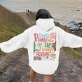 thumbnail image 2 of Womens Oversized Hoodies Letter Print Long Sleeve Hooded Sweatshirts Winter Fall Pullover Tops Fashion Y2k Outfits Clothes, 2 of 7