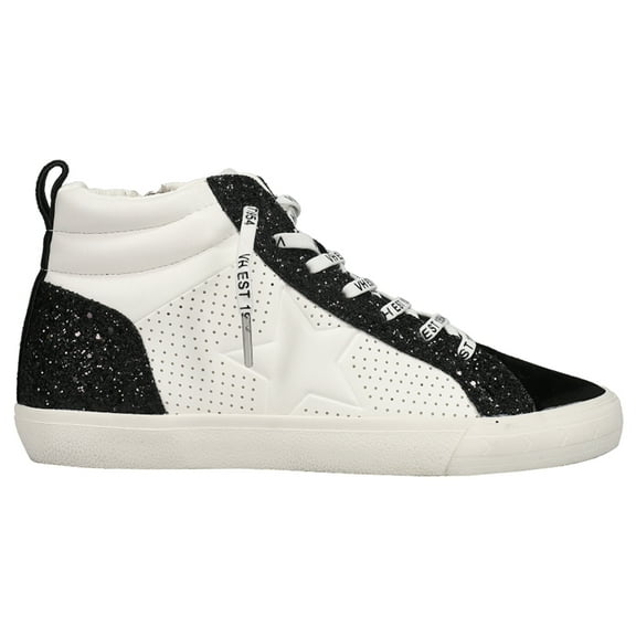 Vintage Havana Womens Lester Glitter Perforated High Top Slip On  Athletic