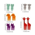thumbnail image 2 of Guardoinrt 10 Pieces Fruit Picks Children Cupcake Forks Animal Plastic Reusable Party Appetizer Home School Buffet Food Prods, 2 of 6