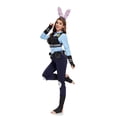 thumbnail image 3 of Disfraz de Halloween de animal loco, policía de la ciudad de anime, Judy, conjunto completo, disfraz de escenario de policía de conejo para padre e hijo, 3 of 5