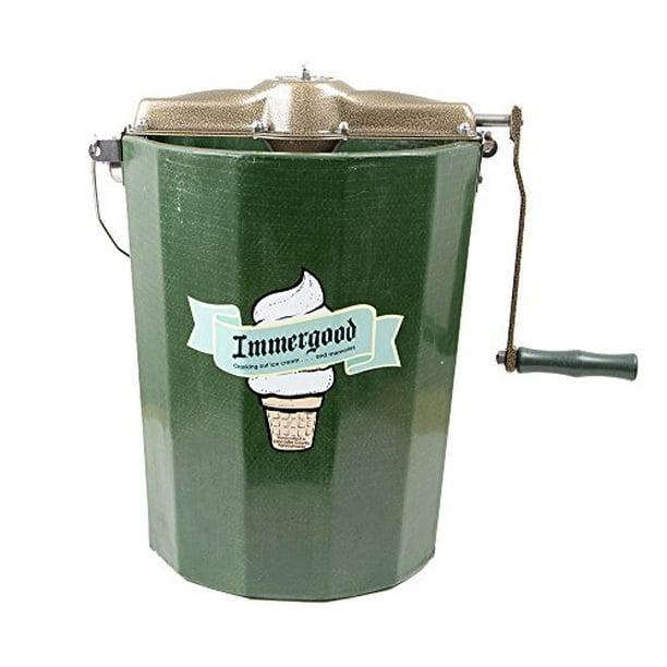 Standard 6 Qt Leak Free Ice Cream Maker W Stainless Steel Gears Hand Crank Walmart Com Walmart Com