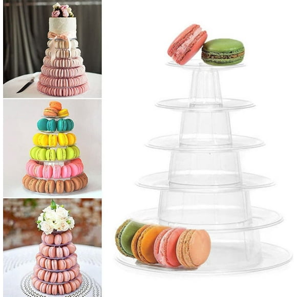 6 Tier Macaron Tower Display Stand, for Christmas Wedding Birthday Party Decor