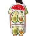 thumbnail image 3 of Xecao Avocado Lovers Wearing Umbrella print Swimsuit for women, Summer-ready, sporty style.Quick-dry fabric. Many sizes & colors., 3 of 9