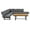 1 #: Grey, variant on Harper & Bright Designs Acacia Wood Outdoor Sectional Furniture with Coffee Table, Patio Modular Sectional Sofa Set, Garden L-Shaped Conversation Set with Cushions, Gray