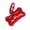 Red, variant on Bone Shape Plastic Dog Poop Bag Dispenser With Clip 15 Waste Bags Roll Outdoor Walking Pet Clean Accessory