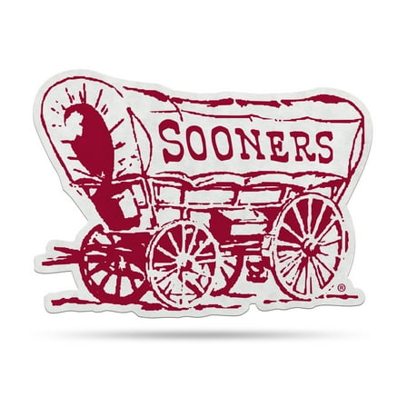 Rico Industries NCAA Oklahoma Sooners Mascot Shape Cut Pennant - Home and Living Room DÃ©cor - Soft Felt EZ to Hang