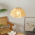 thumbnail image 3 of Arturesthome French Vintage Rope Pendant Light Fixture Living Room Wooden Chandelier, 3 of 7