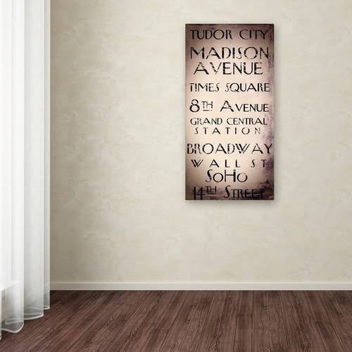 Trademark Fine Art "New York City II" Canvas Art by Color Bakery