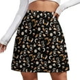 thumbnail image 2 of Witch Halloween Skirt Woman Tarot Sun Moon Stars Print Modern Mini Skirts High Waist Stree, 2 of 7
